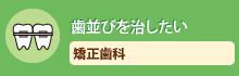 歯並びを治したい歯並びを治したい